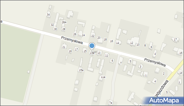 Skrzyńsko, Przemysłowa, 13a, mapa Skrzyńsko