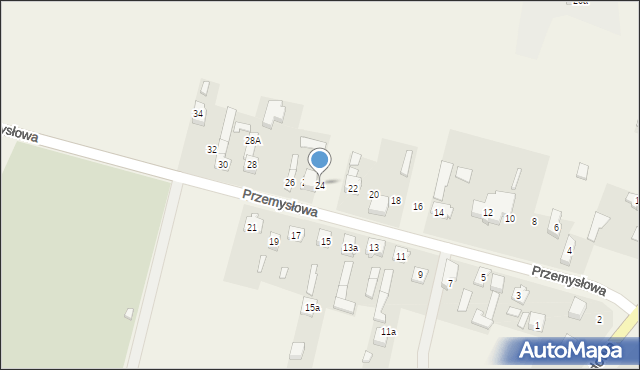 Skrzyńsko, Przemysłowa, 24, mapa Skrzyńsko