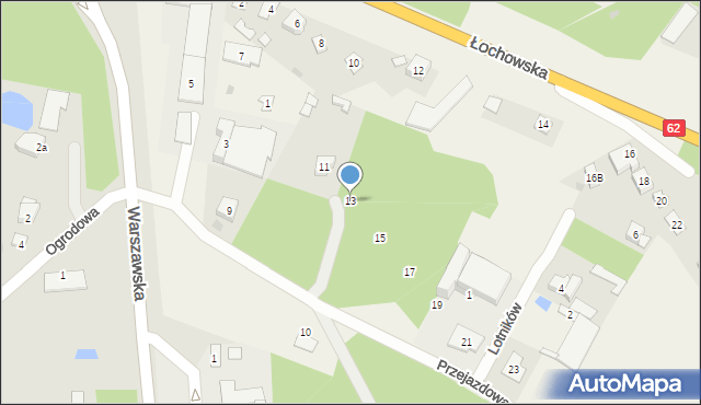 Skuszew, Przejazdowa, 13, mapa Skuszew