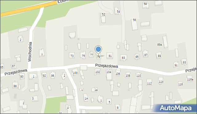 Skuszew, Przejazdowa, 79, mapa Skuszew