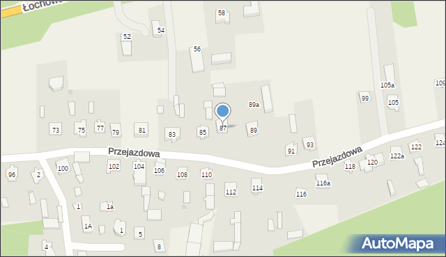 Skuszew, Przejazdowa, 87, mapa Skuszew