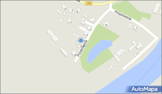 Skwierzyna, Przybrzeżna, 4, mapa Skwierzyna