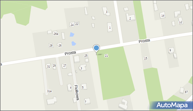 Słabomierz, Prosta, 23, mapa Słabomierz