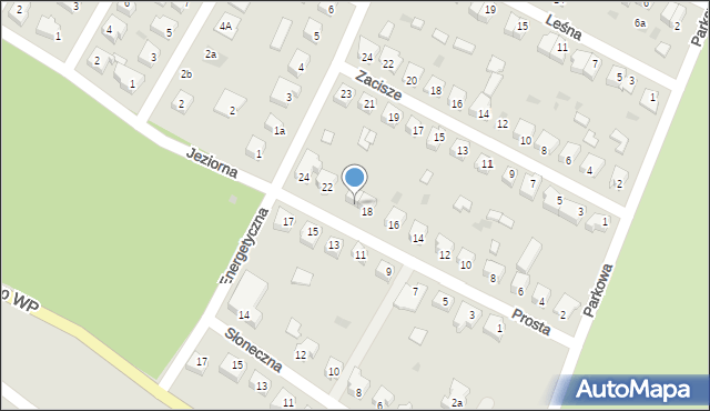 Sława, Prosta, 20, mapa Sława