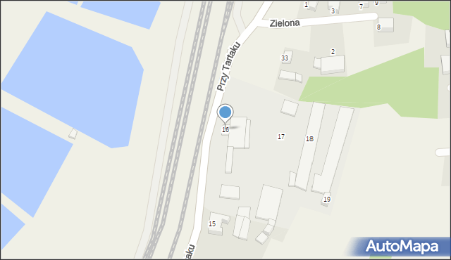 Sławki, Przy Tartaku, 16, mapa Sławki