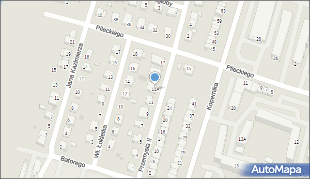 Słupca, Przemysła II, 11A, mapa Słupca