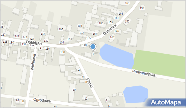 Słupia Kapitulna, Prowansalska, 1, mapa Słupia Kapitulna