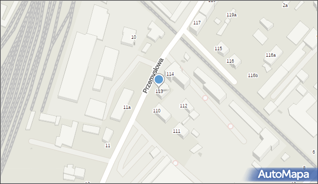 Słupsk, Przemysłowa, 113, mapa Słupska