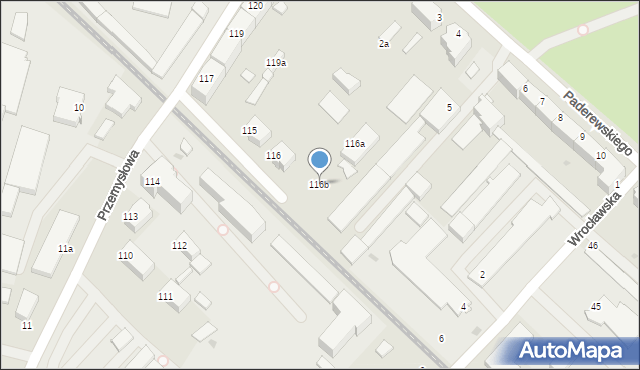 Słupsk, Przemysłowa, 116b, mapa Słupska