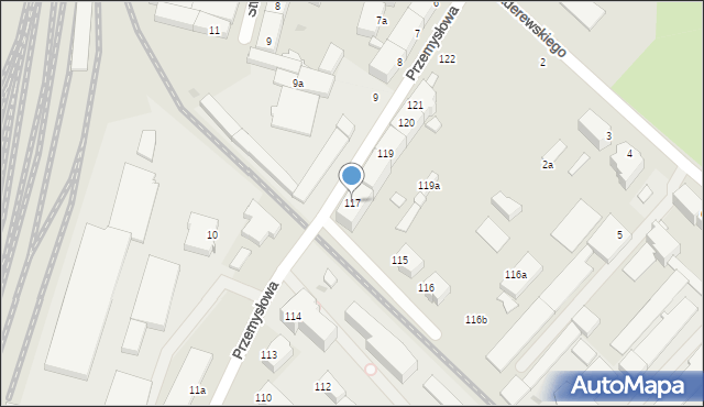 Słupsk, Przemysłowa, 117, mapa Słupska