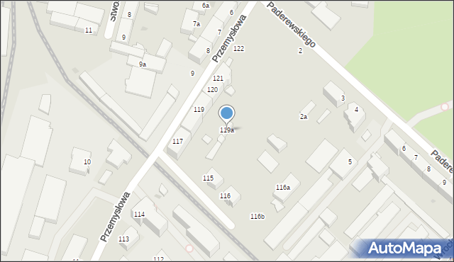 Słupsk, Przemysłowa, 119a, mapa Słupska