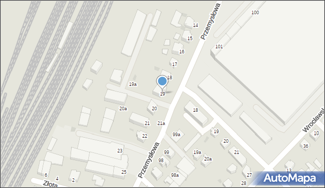 Słupsk, Przemysłowa, 19, mapa Słupska