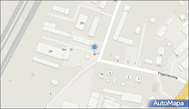 Słupsk, Przemysłowa, 35, mapa Słupska