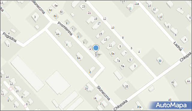 Smolec, Promienna, 3, mapa Smolec