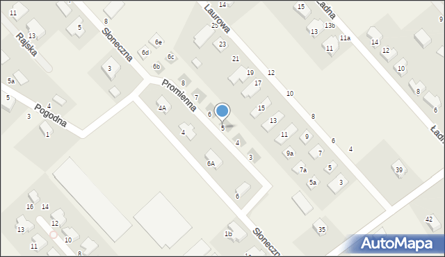 Smolec, Promienna, 5, mapa Smolec