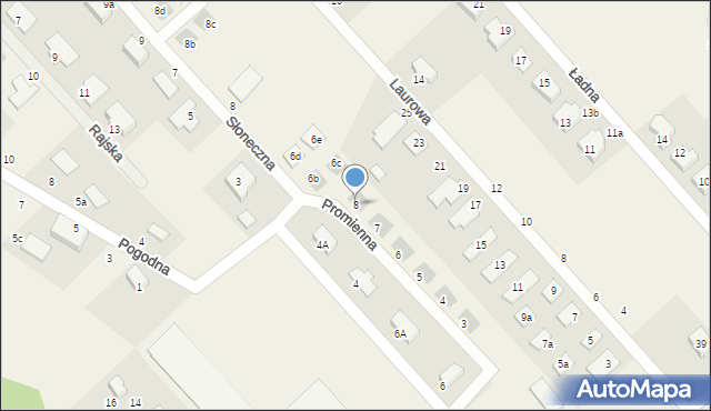 Smolec, Promienna, 8, mapa Smolec