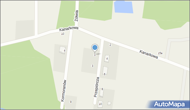Sobolewo, Przepiórcza, 1, mapa Sobolewo