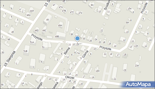 Sochaczew, Przyszła, 23, mapa Sochaczew