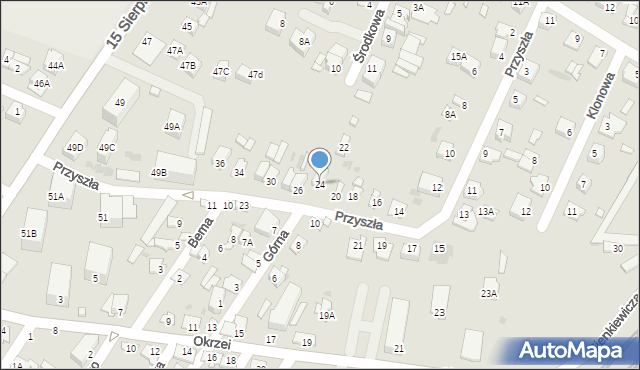 Sochaczew, Przyszła, 24, mapa Sochaczew