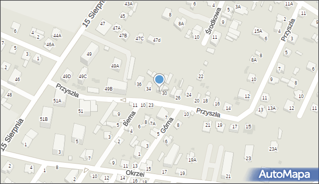 Sochaczew, Przyszła, 32, mapa Sochaczew