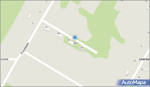 Sochaczew, Przylasek, 36e, mapa Sochaczew