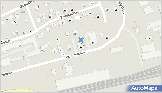 Sokółka, Przemysłowa, 22, mapa Sokółka