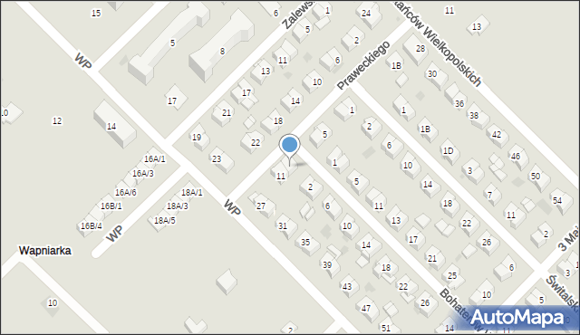 Sokołów Podlaski, Praweckiego, 9, mapa Sokołów Podlaski