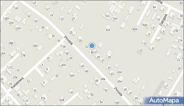 Sokołów Podlaski, Prosta, 33, mapa Sokołów Podlaski