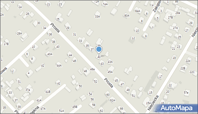 Sokołów Podlaski, Prosta, 41, mapa Sokołów Podlaski