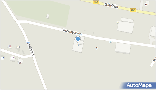 Sośnicowice, Przemysłowa, 6, mapa Sośnicowice