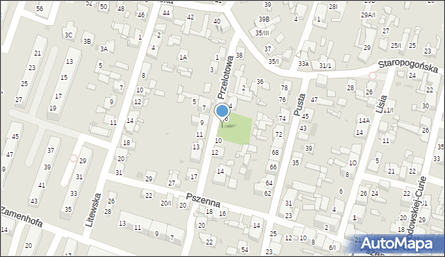 Sosnowiec, Przelotowa, 8, mapa Sosnowca