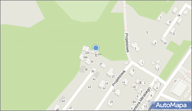 Sosnowiec, Projektowa, 32, mapa Sosnowca