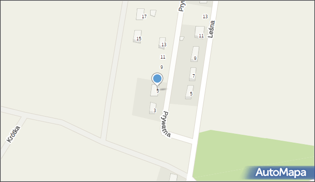 Sosnowiec, Prywatna, 5, mapa Sosnowca