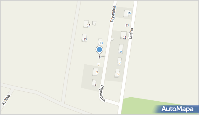 Sosnowiec, Prywatna, 9, mapa Sosnowca