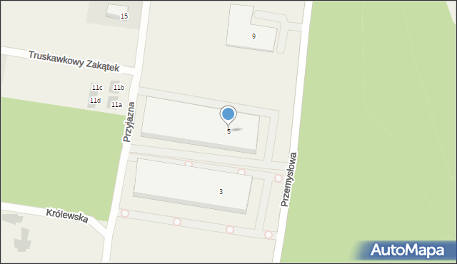 Sowlany, Przemysłowa, 5, mapa Sowlany