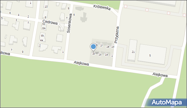 Sowlany, Przyjazna, 1c, mapa Sowlany