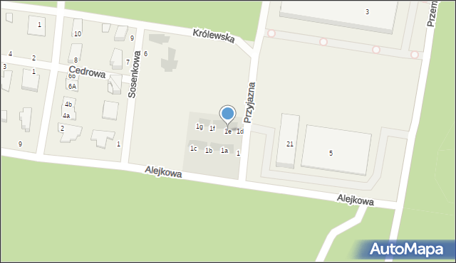 Sowlany, Przyjazna, 1e, mapa Sowlany