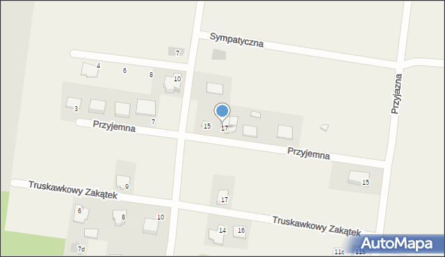 Sowlany, Przyjemna, 17a, mapa Sowlany