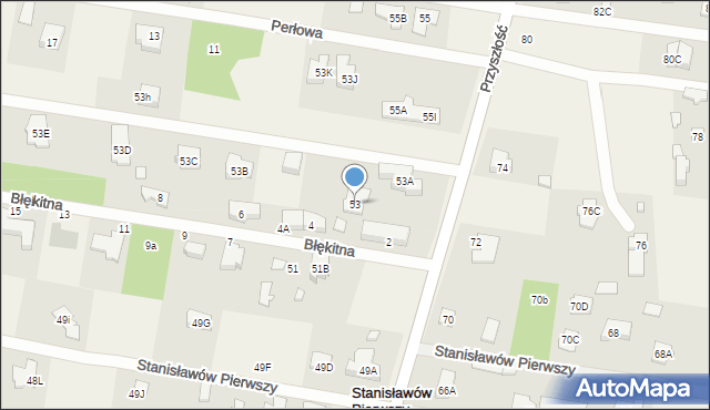 Stanisławów Pierwszy, Przyszłość, 53, mapa Stanisławów Pierwszy