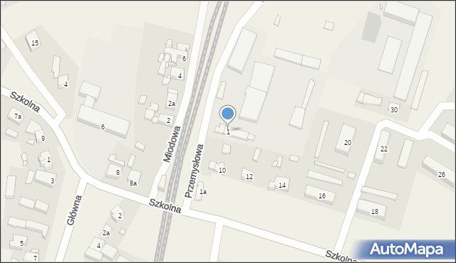 Stare Bojanowo, Przemysłowa, 1, mapa Stare Bojanowo