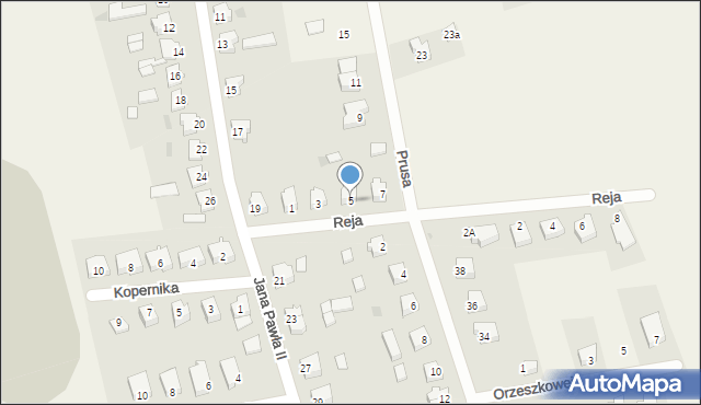 Stare Pole, Prusa Bolesława, 5, mapa Stare Pole