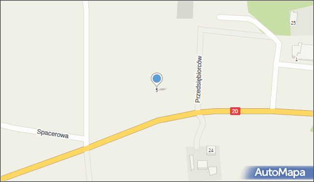 Starkowa Huta, Przedsiębiorców, 5, mapa Starkowa Huta