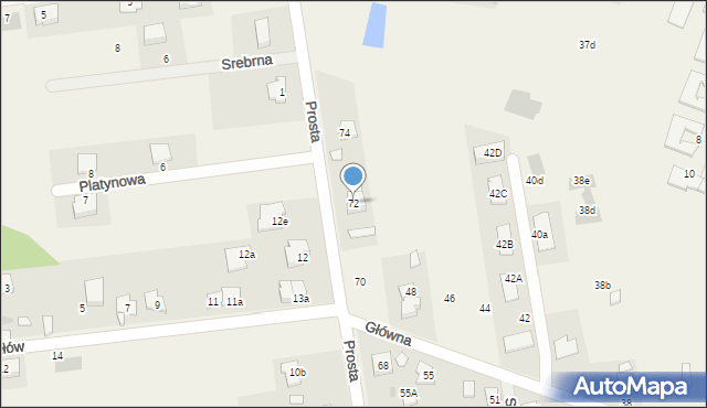 Stasi Las, Prosta, 72, mapa Stasi Las