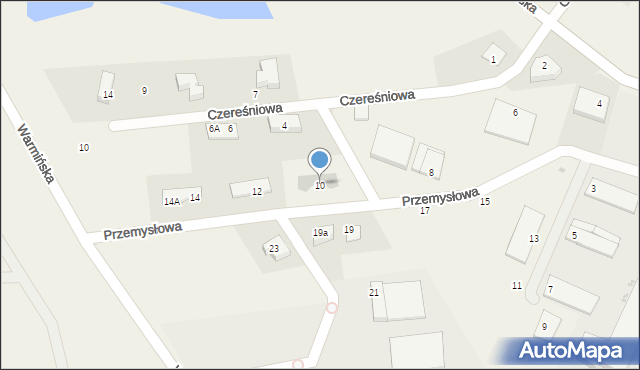 Stawiguda, Przemysłowa, 10, mapa Stawiguda