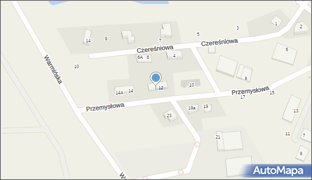 Stawiguda, Przemysłowa, 12A, mapa Stawiguda