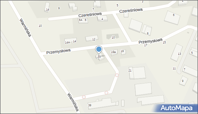 Stawiguda, Przemysłowa, 23, mapa Stawiguda