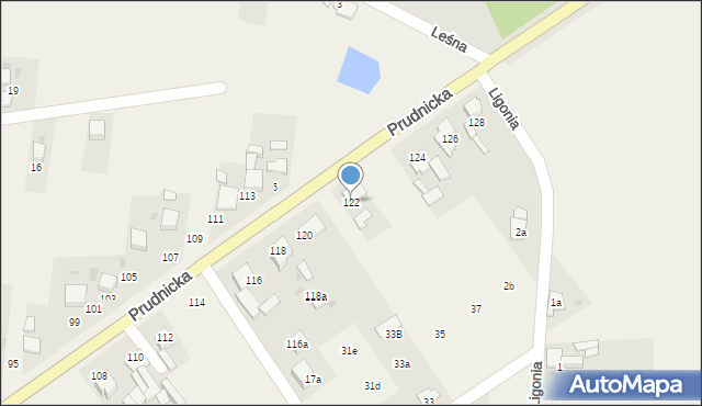 Steblów, Prudnicka, 122, mapa Steblów