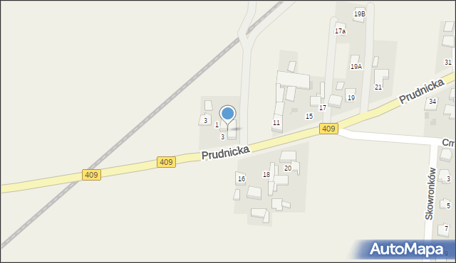 Steblów, Prudnicka, 5, mapa Steblów