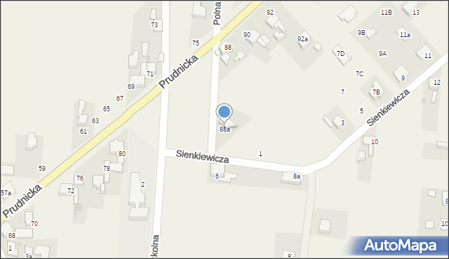 Steblów, Prudnicka, 88a, mapa Steblów
