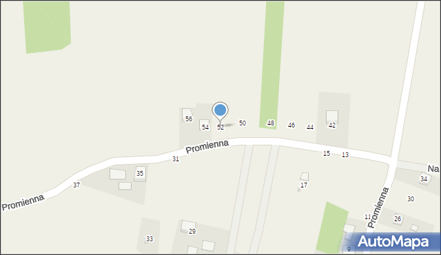 Sterkowiec, Promienna, 52, mapa Sterkowiec